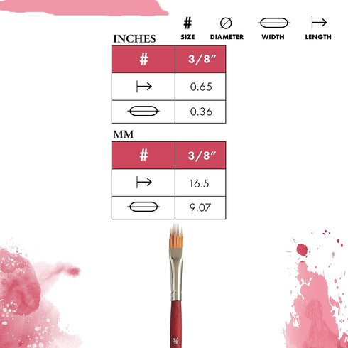 PRINCETON ARTIST BRUSH CO. Princeton Velvetouch Artiste, Mixed-Media Brush for Acrylic, Watercolor & Oil, Series 3950 Filbert Grainer Luxury Synth...