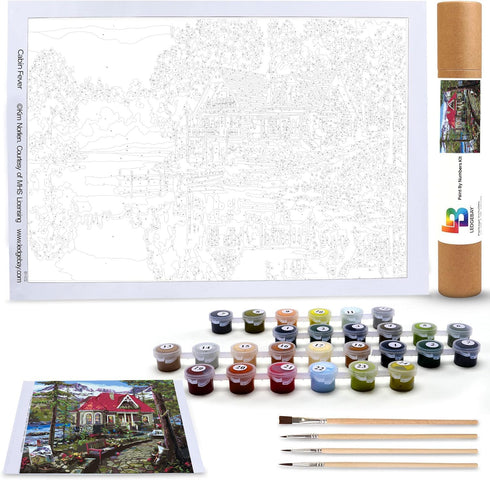 Ledgebay Paint by Numbers Kit for Adults: Beginner to Advanced Number Painting Kit - Fun DIY Arts & Crafts | Color by Numbers for Adults - Kits In...
