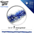 Christmas Tree Royal Blue Frost Tip Tinsel Garland Blue Silver Metallic Streamers Celebrate a Holiday Hanukkah Party Ceiling Hanging Decorations I...