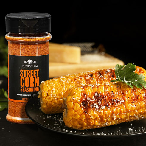 The Spice Lab Mexican Street Corn Seasoning – 5 oz Shaker Jar - All Natural Elote Seasoning for Mexican Corn, Vegan Street Corn & Chili - Savory P...
