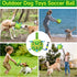 Dog Toys Soccer Ball - Durable Dog Balls with Strap for Medium Small Dogs, Puppy Birthday Gifts, Dog Tug Toy for Tug of War (8 Inch)...