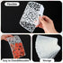 12 Pcs Texture Stencils, Mixed Midea Stencils for Painting, Painting Stencils for Crafts Reusable, Leopard Brick Dot Music Brick Layering Stencils...