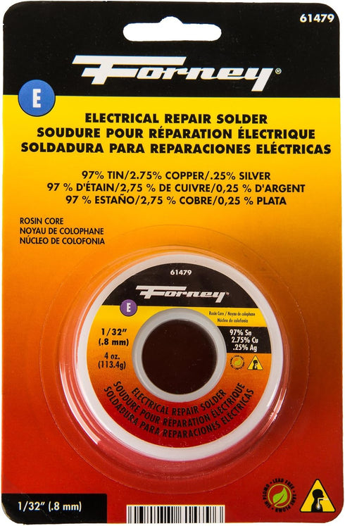 Forney 61479 Lead Free Rosin Solder, 1/32"...