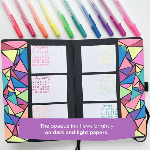 SAKURA Gelly Roll Moonlight 10 Gel Pens - Bold Ink Pen for Journaling, Art, or Drawing - Gray & Opaque Ink - Bold Line - 10 Pack...