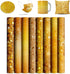 Yellow Glitter Sublimation Transfer Sheets for Heat Press Machine,Gold Sublimation Paper for Tumblers Blanks Tshirts,8 Sheets 12x12inch...