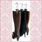 The Boot Hanger - Shoe Storage Space Saver (Set of 3); Boot Hanger, Boot Holder, Boot Clips (Silver)...
