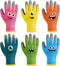 6 Pairs Kids Gardening Gloves Children Work Gloves Rubber Coated Garden Gloves for Kids Toddlers (Medium (Age 6-8))...