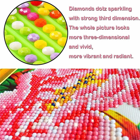 Leatrice Diamond Painting Kits for Adults,DIY Paint by Numbers for Adults Beginner, DIY Full Drill Diamond Dots Paintings Picture Arts Craft for H...