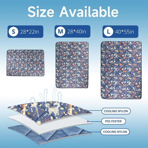 wegreeco Premium Cooling Blanket for Dogs and Cats,Lightweight Cooling Mat for Dogs,Cooling Pad for Dog Large,Pet Weighted Cooling Blanket for Dog...