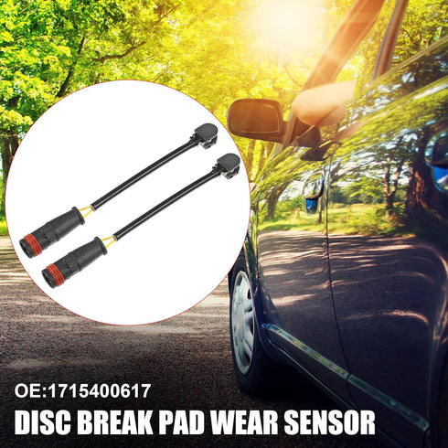 X AUTOHAUX 2pcs 1715400617 Front Rear Disc Break Pad Wear Sensor for Mercedes-Benz SL500 2003-2006 for Mercedes-Benz C63 AMG 2008-2020...