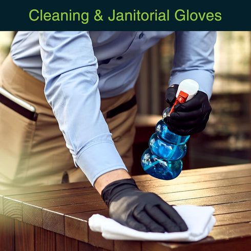 Black Gloves Disposable Latex Free Medium, 50 Count - Medical and Dental Grade Surgical Gloves - Powder Free Nitrile Gloves Medium - 3 Mil Thickne...