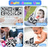 Newborn Toys Black and White Baby Toys 0-3 Months High Contrast Baby Toys for Newborn - High Contrast Baby Soft Book Infant Tummy Time Toys Crinkl...
