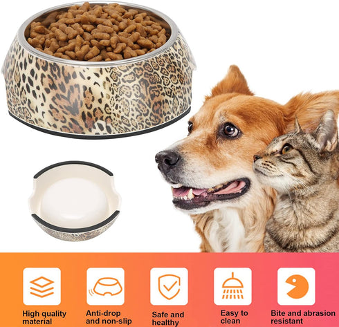Pet Feeding Bowl, 14cm/5.5in Stainless Steel Dog Bowls Double Wall Dog Food and Water Bowl with Rubber Base for Small Medium Sized Dogs or Cats(S)...
