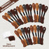 Brown Series Embroidery Thread,Embroidery Thread Floss Set Including Plastic Floss Bobbins, Needle Threader, Hand Sewing Needle for Embroidery...