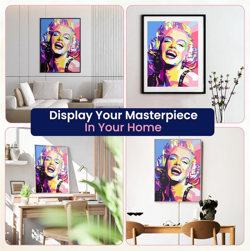 Modern Merch Diamond Art for Adults 12x16 Celebrity Pop Art Movie Star 5D Diamond Painting Kits for Adults, DIY Wall Decor, Cross Stitch Gem Art, ...