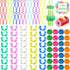 144 Pieces Bobbin Thread Buddies Set Includes 70 Bobbin Holder Clips Color Tool, 32 Spool Huggers, 42 Thread Holders for Spool Organizing...