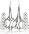 2 Pairs Crafting Scissors 4.5 Inch Sewing Scissors Small Sharp Craft Scissors with Leather Scissors Cover Embroidery Scissor Shears for Fabric Nee...