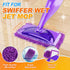 6 Pack Wet Jet Pads Refills for Swiffer WetJet, Washable Reusable Mop Pads for Hardwood Floor Cleaning, Purple(Mop is Not Included)...