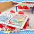 Mifoci 8 Pcs Educational Preschool Placemat Set for Kids Reusable Washable Non Slip Placemats for Dining Table Plastic Learning Mats for Nursery K...