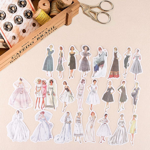 80Pcs Vintage Washi Stickers for Scrapbooking Supplies, People Scrapbook Stickers for Journaling, Junk Journal Bullet Kit Adults Friends Clearance...