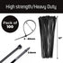 Bolt Dropper 12-Inch Black Zip Ties 100 Pack - Heavy Duty, Self-Locking Nylon Cable Ties for Indoor and Outdoor Projects - UV and Weather Resistan...