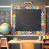 Whaline 32.8ft Outer Space Bulletin Board Borders Cartoon Solar System Die-Cut Rolled Border Trim for School Classroom Office Chalkboard Decoratio...