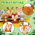 Aoriher 6 Pcs Mini Woodland Animals Plush Toys Bulk 4 Inch Cute Plush Bear Rabbit Squirrel Raccoon Stuffed Keychain for Baby Shower Birthday Party...