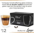 DLux Lungo 5.4oz Coffee Cups Double Wall, Clear Glass set of 2 Glasses with Handles, Insulated Borosilicate Glassware Tea Cup...