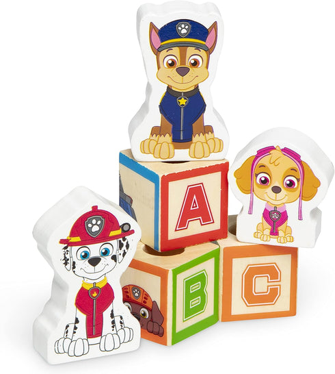 Melissa & Doug PAW Patrol Wooden ABC Block Truck (33 Pieces) - Sort And Stack Toys, Alphabet Blocks For Toddlers, Vehicle Toys For Kids Ages 3+, 3...