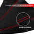 Car Shift Boot Cover, Gear Shift Knob Dust Protection Black Carbon Fibre PU Leather Gear Stick Gaiter for Most Manual/Automatic Car Truck SUV (Red...