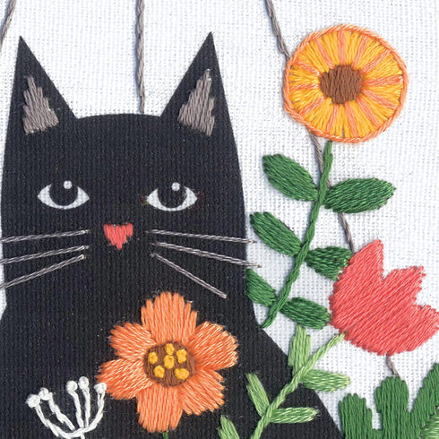 Dimensions 72-76916 Cat Planter Embroidery Needlepoint Kit for Beginners, 6" D, Multicolor, 5pcs...