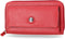 Nautica Womens Bulk Cargo Vegan Leather RFID Wallet, Zip Around Clutch Phone Case Multi-Card Organizer, Fuego Red...