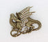 Faship Gorgeous Rhinestone Crystal Flying Dragon Dinosaur Pin Brooch...