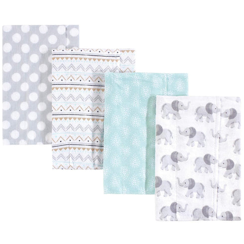 Hudson Baby Unisex Baby Cotton Flannel Burp Cloths, Gray Elephant, One Size...
