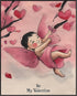 Posterizer 1 pcs-Be My Valentine" with a cute cupid-Valentine's day art-Romantic Art-Holiday Poster Collection-Gift for Couples boyfriend girlfrie...