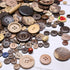 about 400 wood coconut shell button resin buttons, sewing DIY craft buttons, hand-painted decorative buttons...