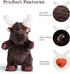 Moose Heart Beat Dog Toy for Puppy - Soft Plush Stuffed Animal Dog Pal with Heartbeat for Puppy Small Medium Large Breed, Ideal for Comfort & Anxi...