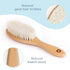 Wooden Baby Hair Brush and Comb Set for Newborns & Toddlers in Chic Gift Box - Ultra Soft Natural Goat Hair and Wood Baby Brush Set - Perfect Regi...