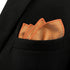 S&W SHLAX&WING Mens Ties Set Solid Color Neckties for Men Orange Matching Pocket Square Only...