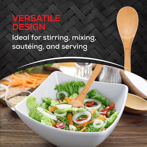 Helen’s Asian Kitchen Bamboo Kitchen Spoon Cooking Utensil, 15-Inch...