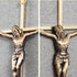 ACHIBANG Gold Crucifix Wall Cross - 10" Catholic Metal Cross with Jesus & INRI, Faith Decor for Wall or Door Display...