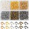 600 Pcs Brass Wire Guardian U-Shape Cable Protector Brass Wire Protector for Earring Bracelet Necklace Pendant DIY Jewelry Making Supplies, 6 Colo...