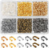 600 Pcs Brass Wire Guardian U-Shape Cable Protector Brass Wire Protector for Earring Bracelet Necklace Pendant DIY Jewelry Making Supplies, 6 Colo...