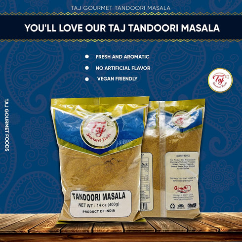 TAJ Tandoori Masala (Indian Spice Blend), 16-Ounce...
