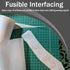 Fusible Interfacing 12in x 50yd,Light Weight Fusible Interfacing for Sewing,Non-Woven Iron-on Interfacing White Polyester Single-Sided Interfacing...