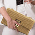 Straw Clutch Purses Women,Clutch Wallet Rattan,Vintage Summer Straw Beach Bag Boho Raffia Beach Bags Evening Bag...