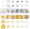 PH PandaHall 278Pcs Bead Caps, 12 Styles Flower Bead Cap Spacers Brass & Alloy Bead Cap Bails End Charm Caps Spacer Beads for Earring Bracelets Ne...