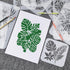 15 Pieces Tropical Leaf Stencil Reusable Fern Leaf Monstera Palm Leaf Turtle Leaf Painting Stencils for Painting Linoleum Floor Wall Wood Tiles Ce...