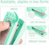 Green Stapler, Desktop Stapler, 25 Sheet Capacity, includes 1000 Staples and Staple Remover...