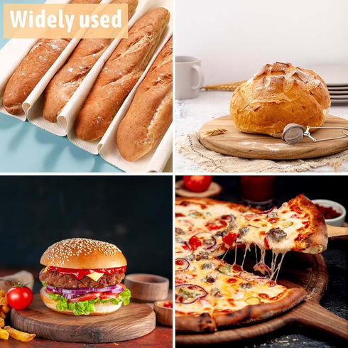 Proofing Cloth for Bread Baking 2PCS 17x29 Inches Linen Cloth Reusable Bread Proofing Cloth Thick Baking Bread Cloth for Rolling Dough, Baguettes,...